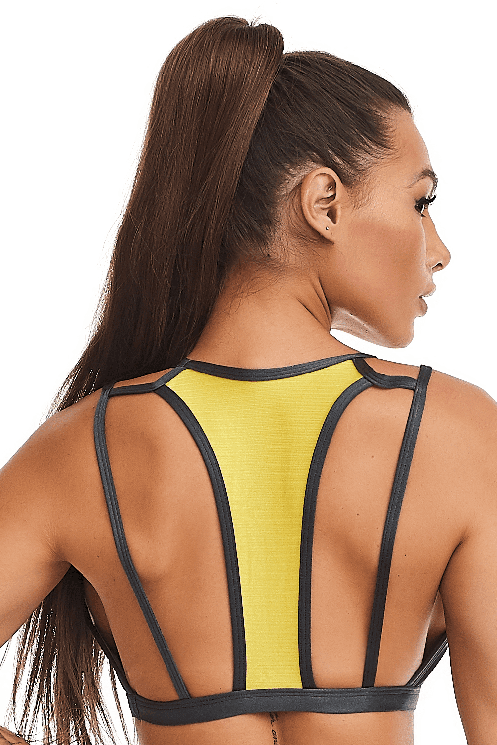  Sport-BH - Top Metallic Graphite - Massam Fitness & Nova Cabana Activewear 