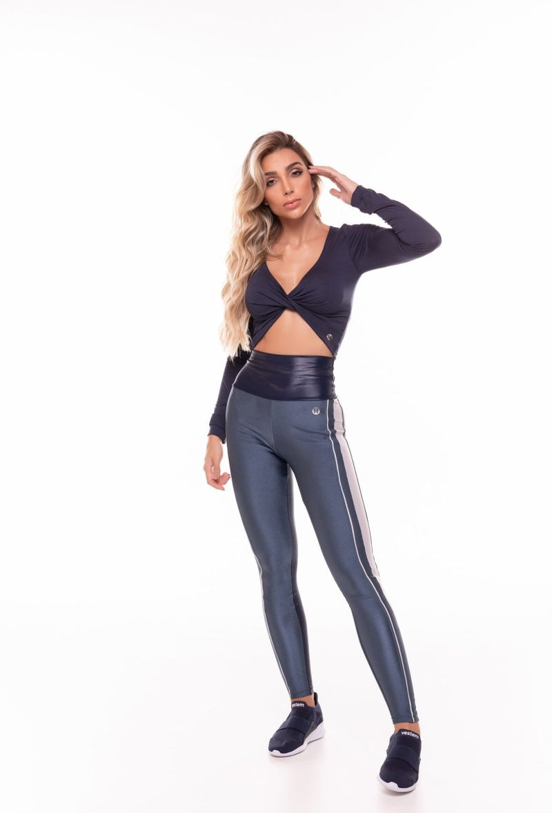  Bluse - Cropped longsleeve Top Karen - Vestem & Nova Cabana Activewear 