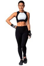  Crop-Top - Cropped Black & White - Massam Fitness & Nova Cabana Activewear 