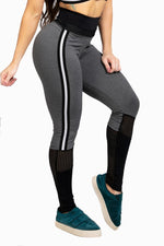  Leggings - Leggings Grey Mescla Pierced - Massam Fitness & Nova Cabana Activewear 