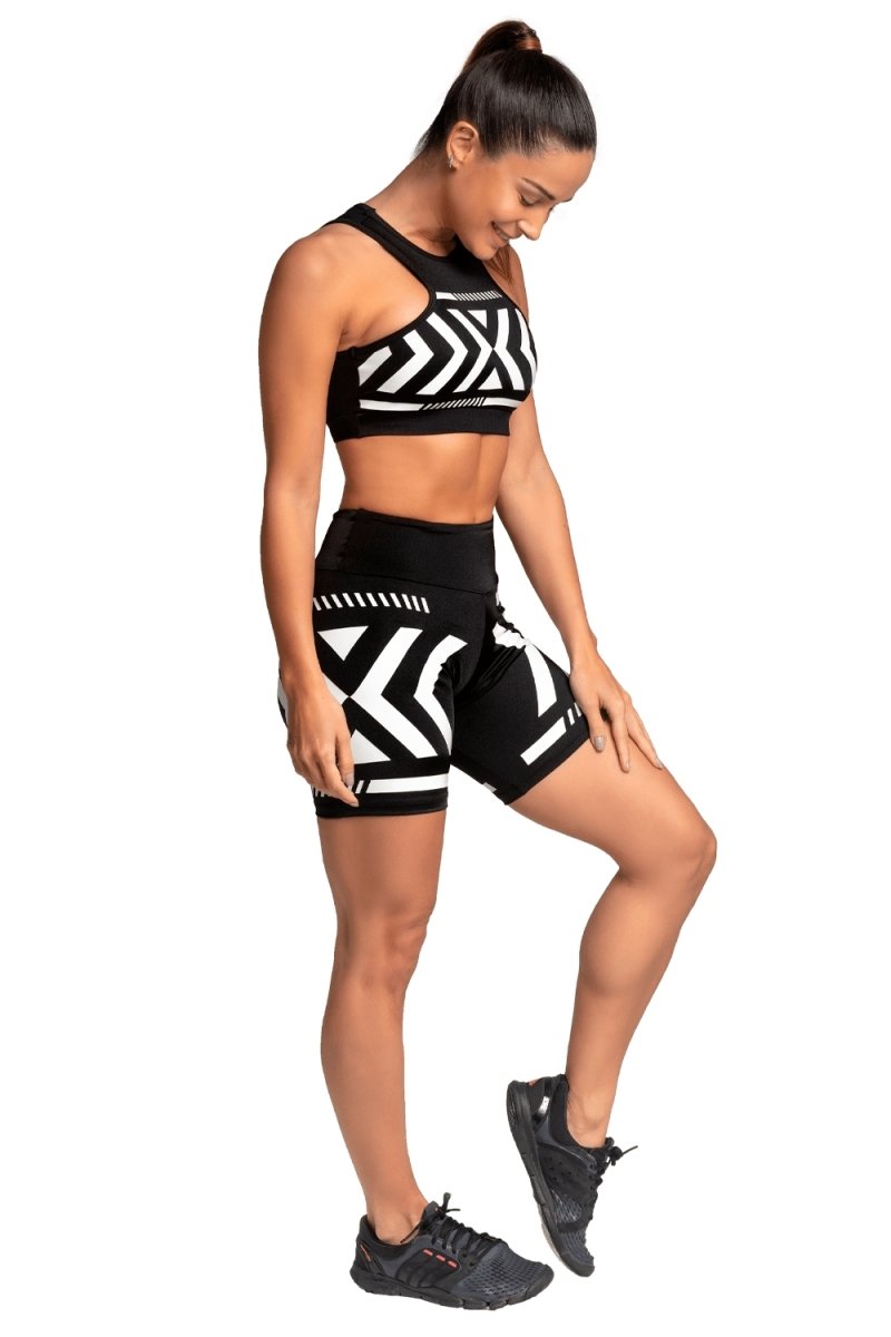  Sport Shorts - Shorts Ethnic Metallic - Massam Fitness & Nova Cabana Activewear 