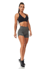  Sport Shorts - Shorts Mescla High Waist - Massam Fitness & Nova Cabana Activewear 
